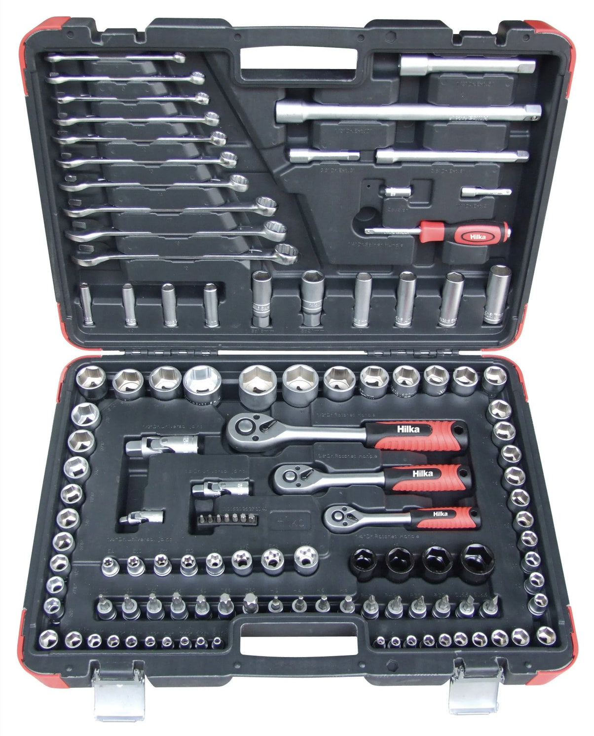 120pc 1/4", 3/8" & 1/2" Drive Socket & Spanner Set