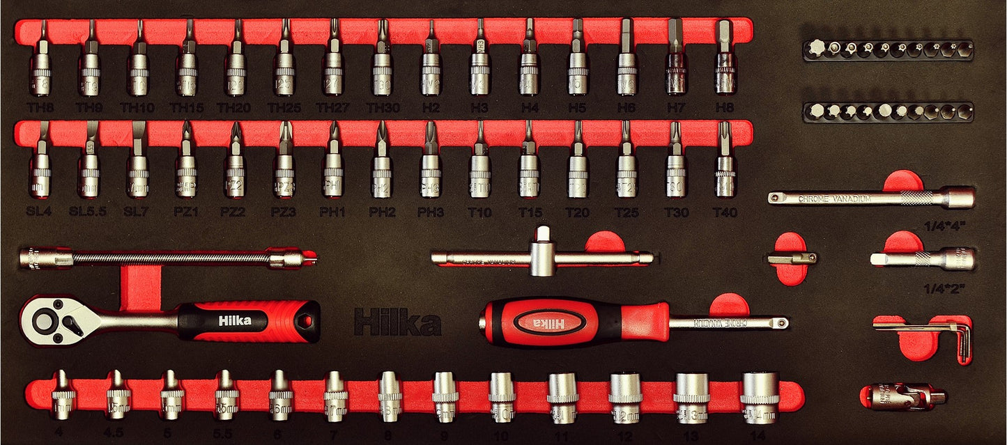 75 Piece 1/4" Drive EVA Socket Set – Metric