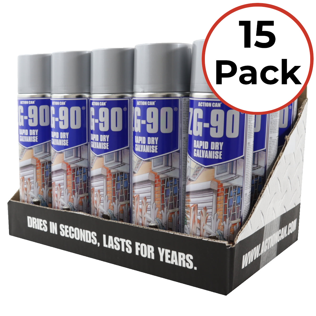 ZG-90 Cold Zinc Galvanising Spray - Silver