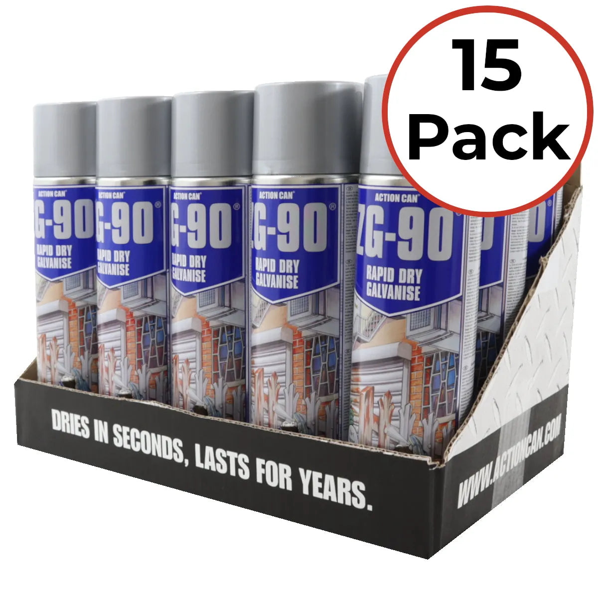 ZG-90 Cold Zinc Galvanising Spray - Silver
