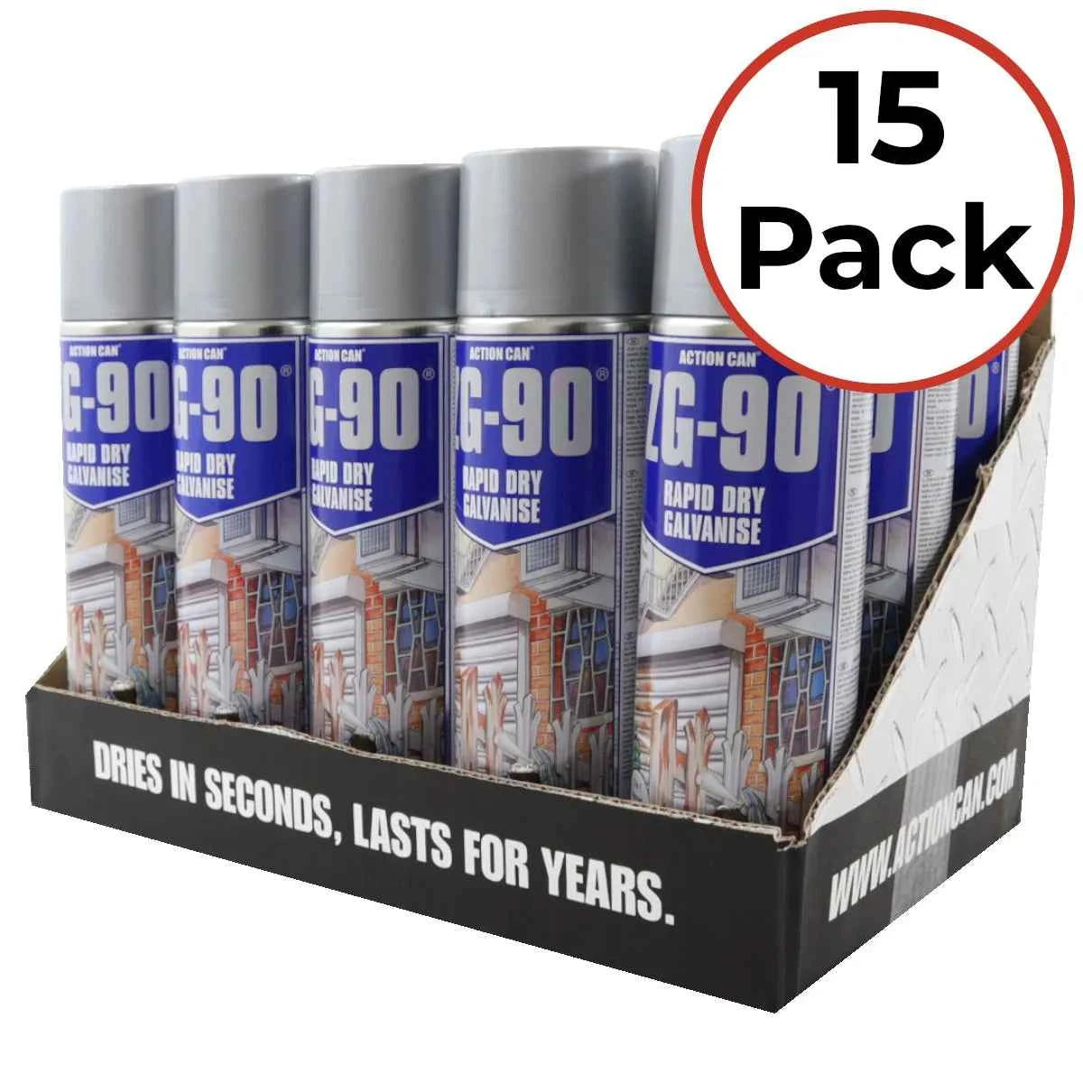 ZG-90 Cold Zinc Galvanising Spray - Silver
