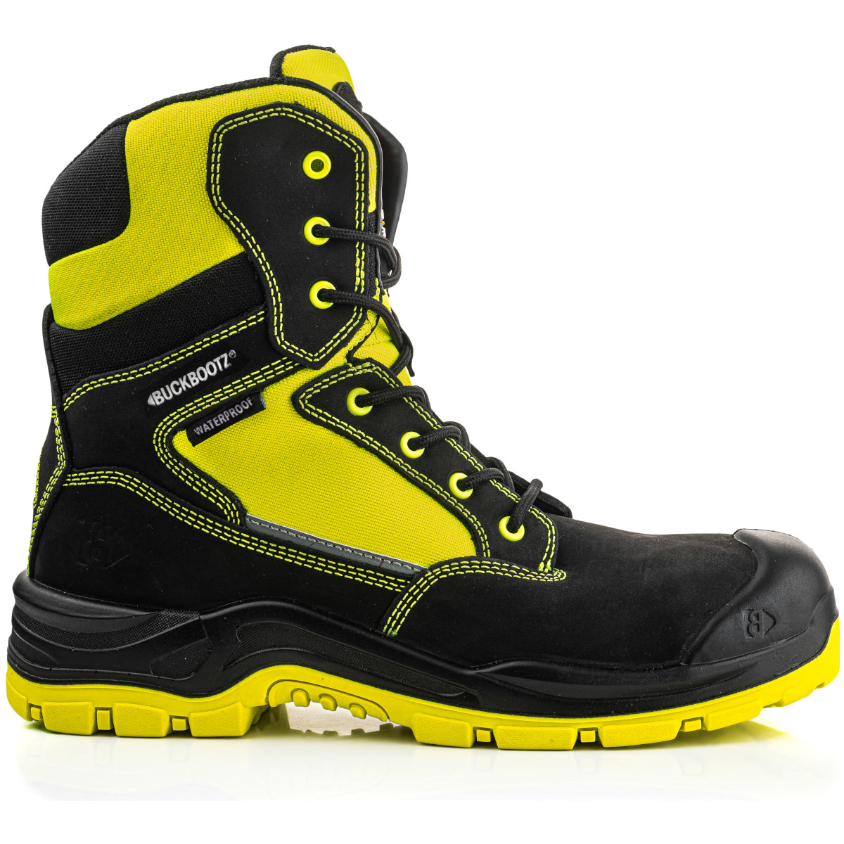 Buckvis Lace/Zip Boots - Hi-Vis