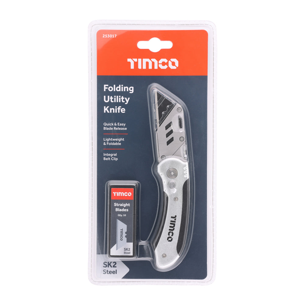 Timco Folding Utility Knife with Blades