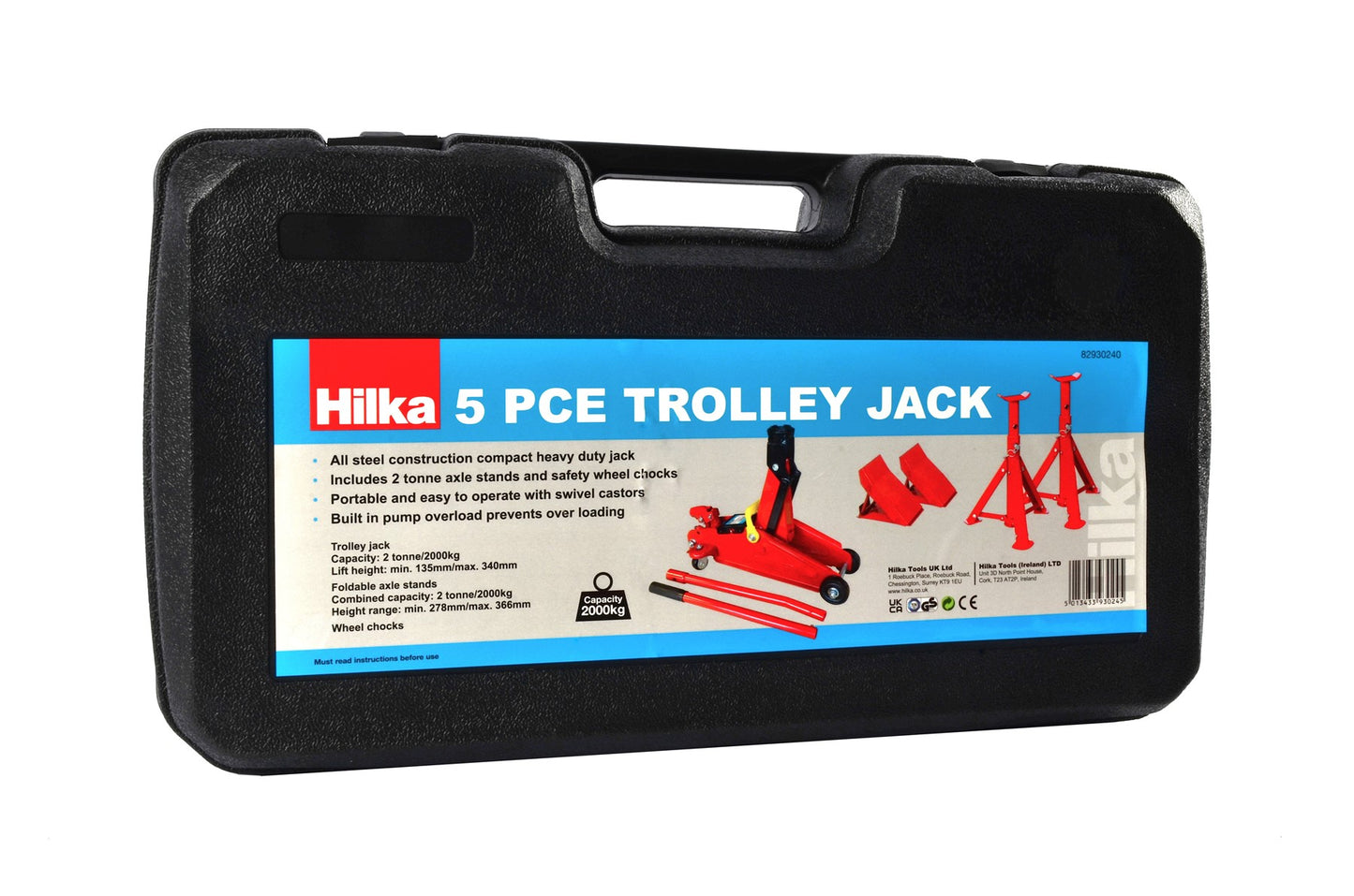 2 Tonne Trolley Jack Kit in Case