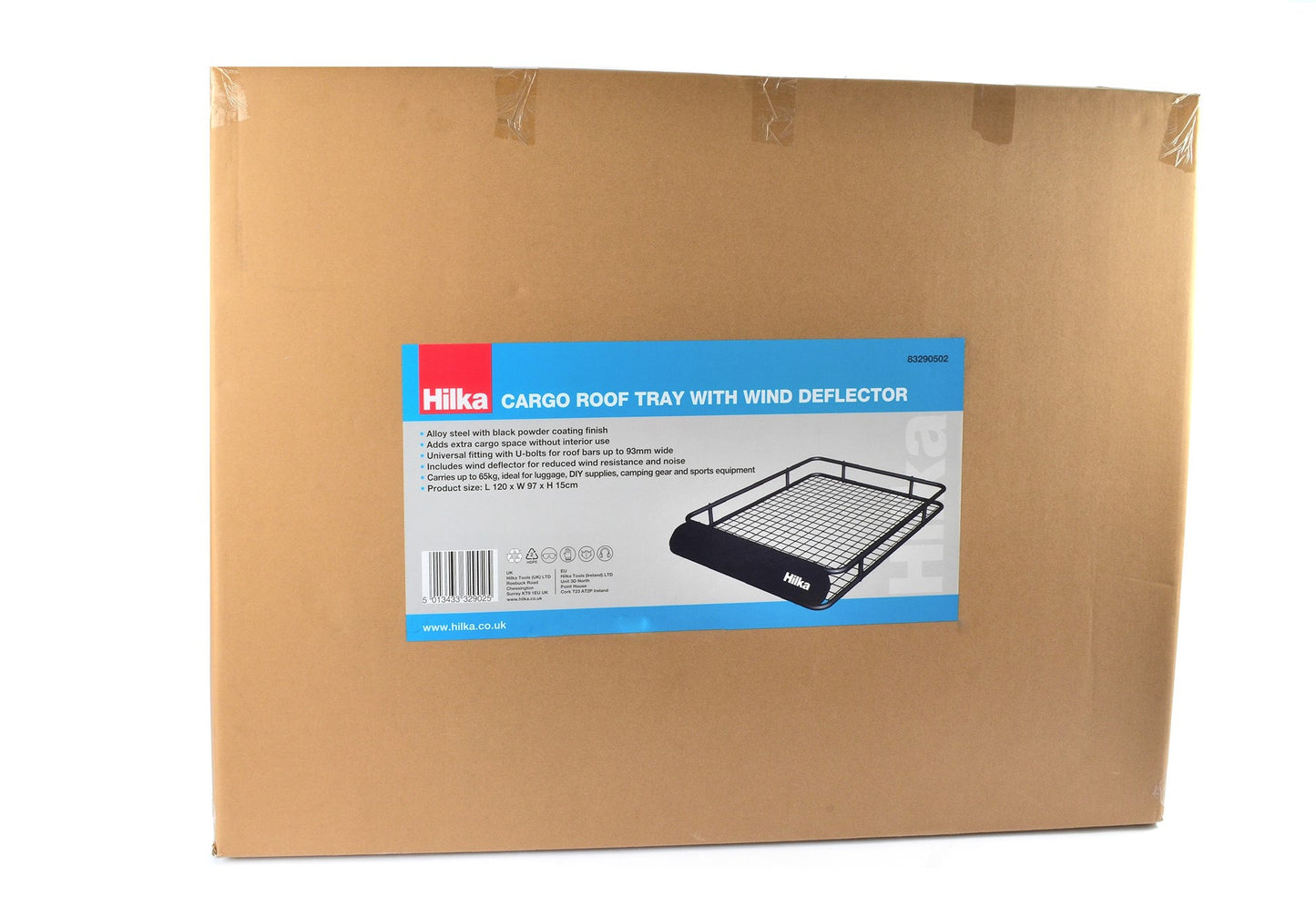 Cargo Roof Tray with Wind Deflector