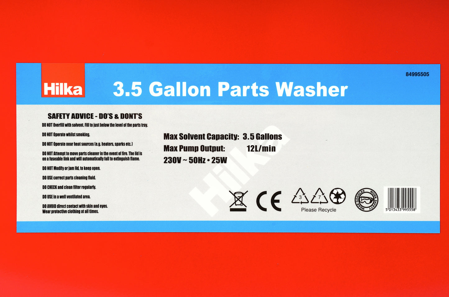 Bench Parts Washer