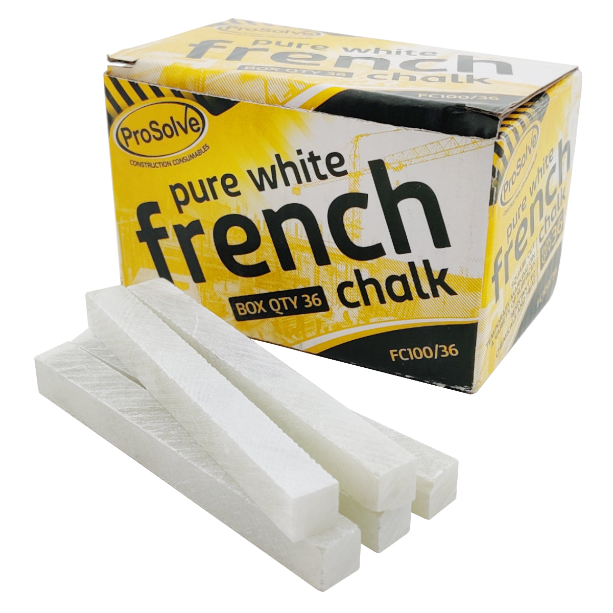 Engineers Square French Chalk Sticks - Box of 36