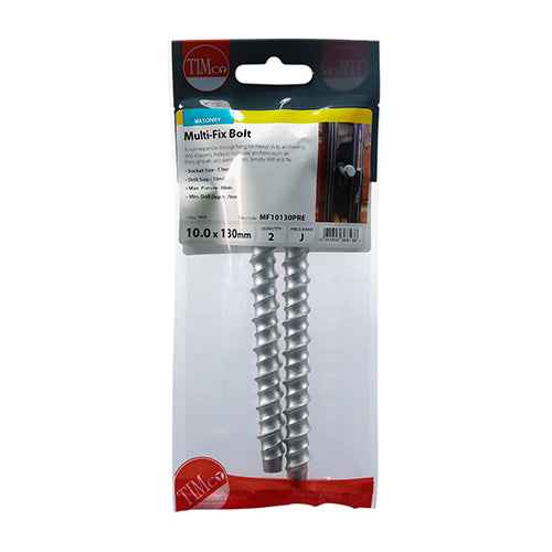 Multi-Fix Bolts 10.0 x 130mm - Packet of 2