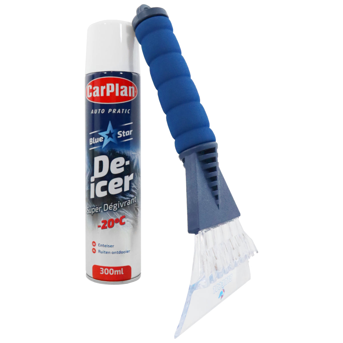 Carplan BlueStar De-Icer 300ml Aerosol Bundle - 12 Pack + Free Scraper