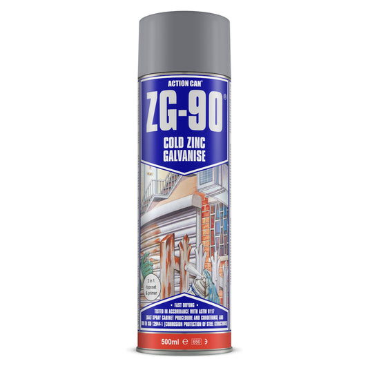 ZG-90 Cold Zinc Galvanising Spray - Silver