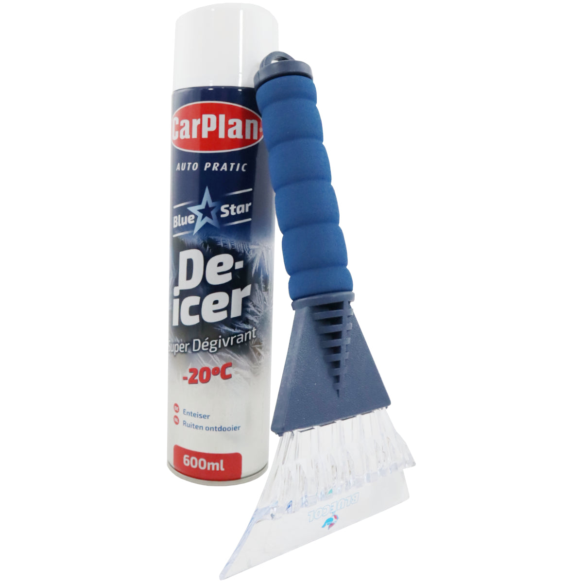 Carplan BlueStar De-Icer 600ml Aerosol Bundle - 12 Pack + Free Scraper