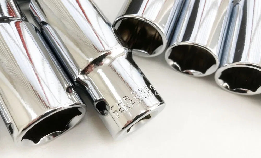 Toolzone Deep Socket Set 1/2" Drive Deep Socket Set Storage Rail SS010