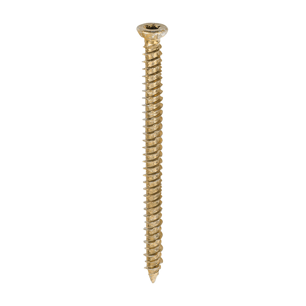 Timco Concrete Screws 7.5 x 100mm - Box of 100 with Driver Bit