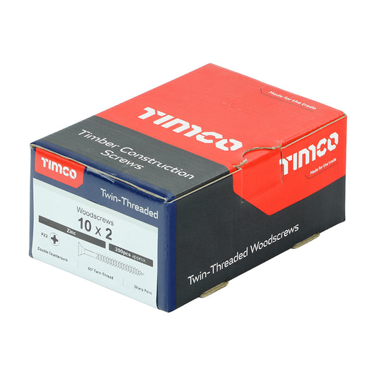 Timco Woodscrews 5 x 50mm - Box of 200