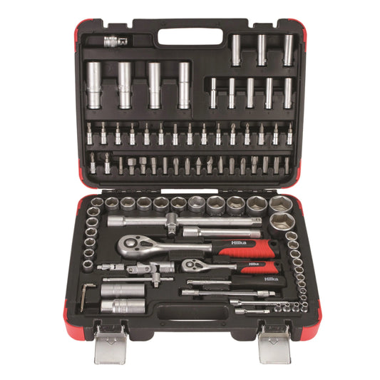 94pc 1/4" & 1/2" Drive Socket Set – Chrome Vanadium Steel