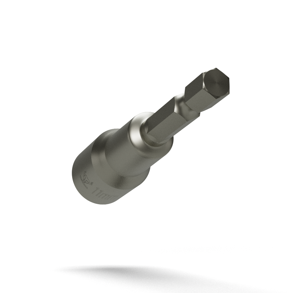 Brahma 11mm Bi-Hex Nut Driver with Retaining Clip