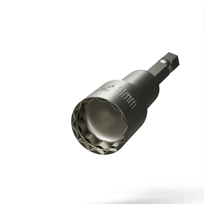 Brahma 11mm Bi-Hex Nut Driver with Retaining Clip