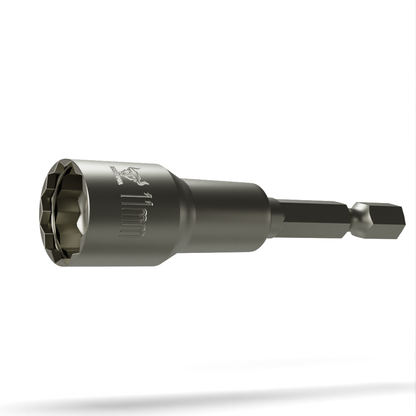 Brahma 11mm Bi-Hex Nut Driver with Retaining Clip