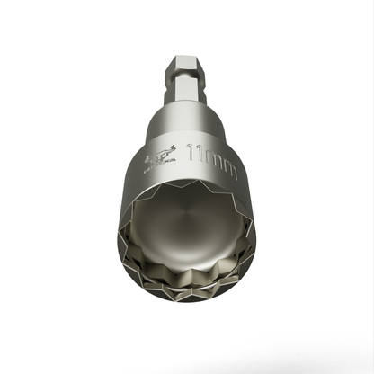 Brahma 11mm Bi-Hex Nut Driver with Retaining Clip