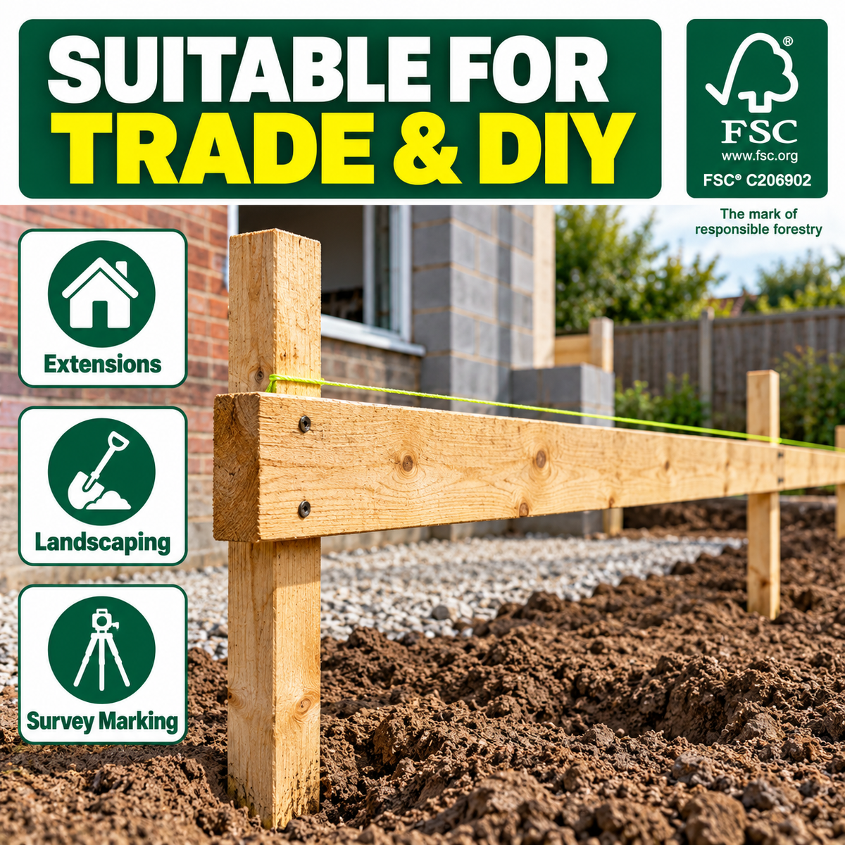 Wooden Profile Board - FSC® 70% Mix