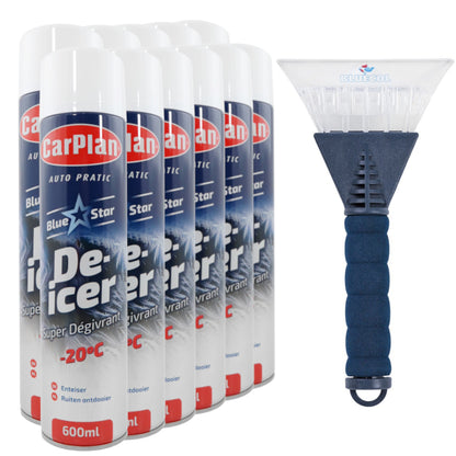 De-Icer 600ml Bundle - 12 Pack + Free Scraper