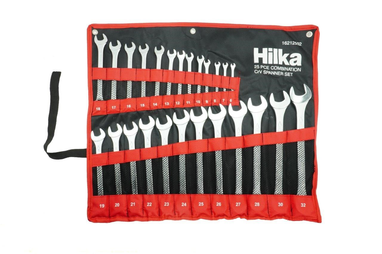 25pc Combination Spanner Set in Pouch – Metric