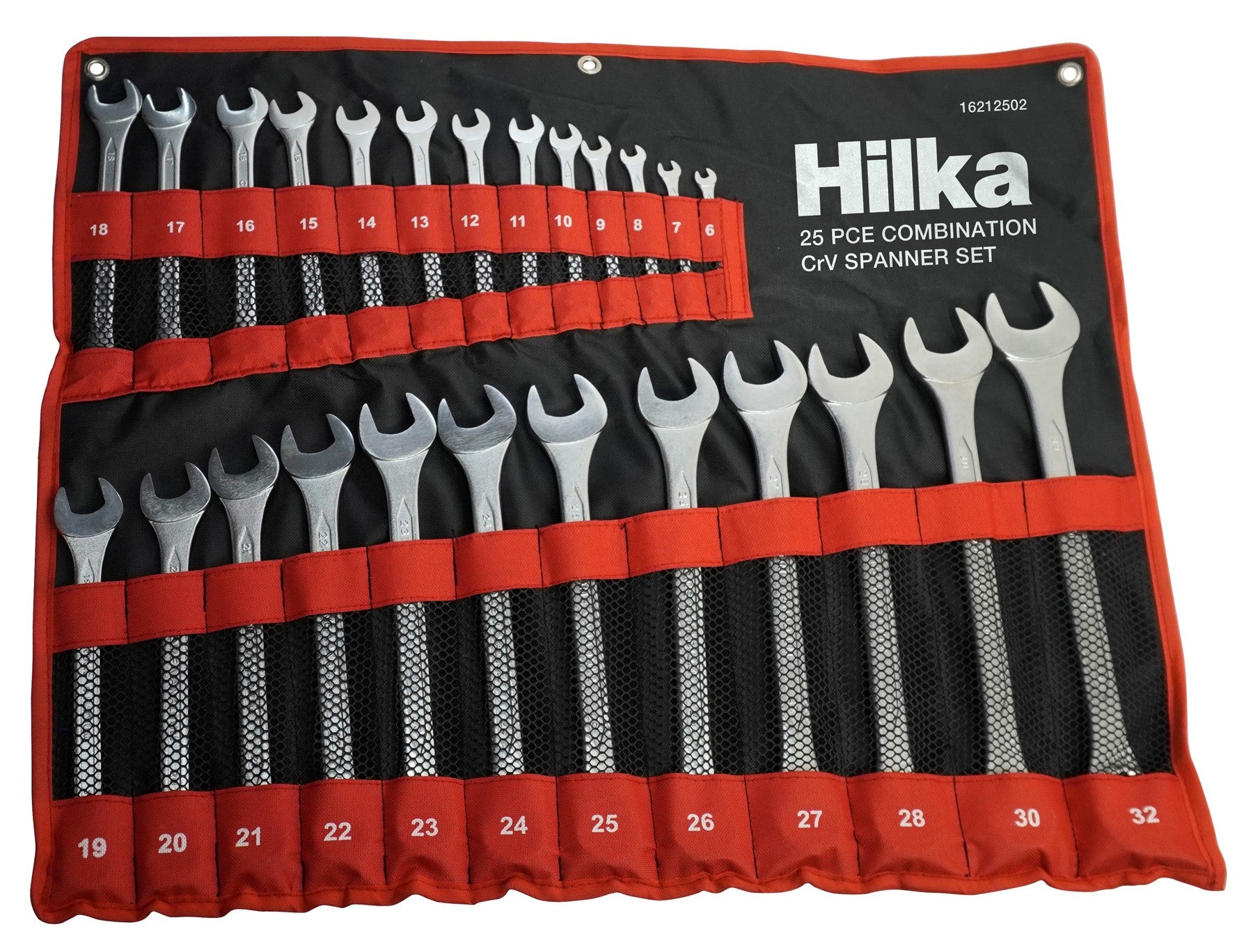 25pc Combination Spanner Set in Pouch – Metric