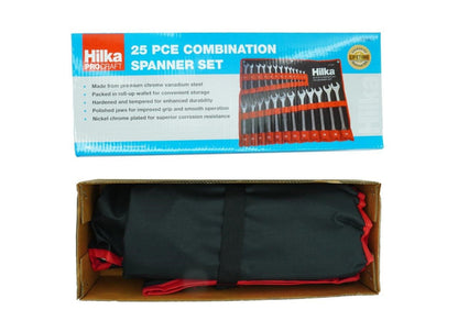 25pc Combination Spanner Set in Pouch – Metric