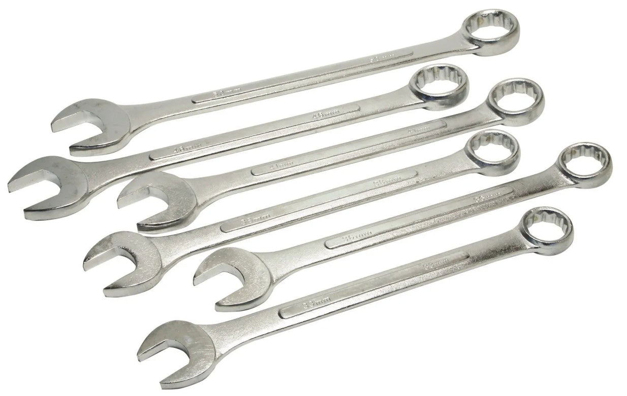 6 Piece Jumbo Spanner Set – Metric