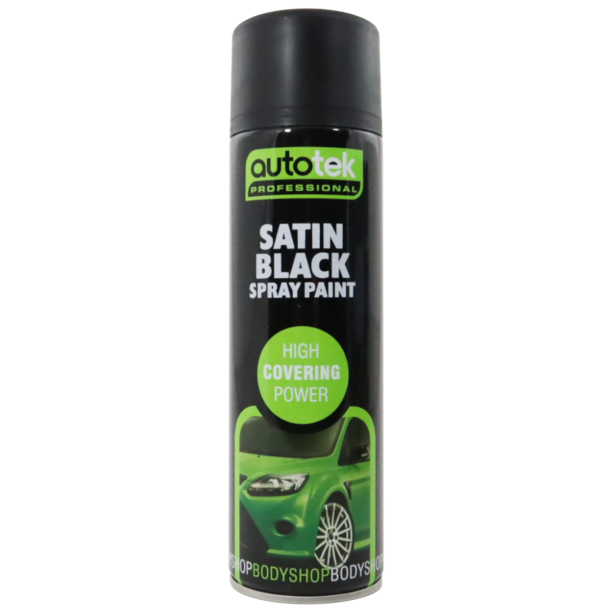 Satin Black Spray Paint - 500ml Aerosol