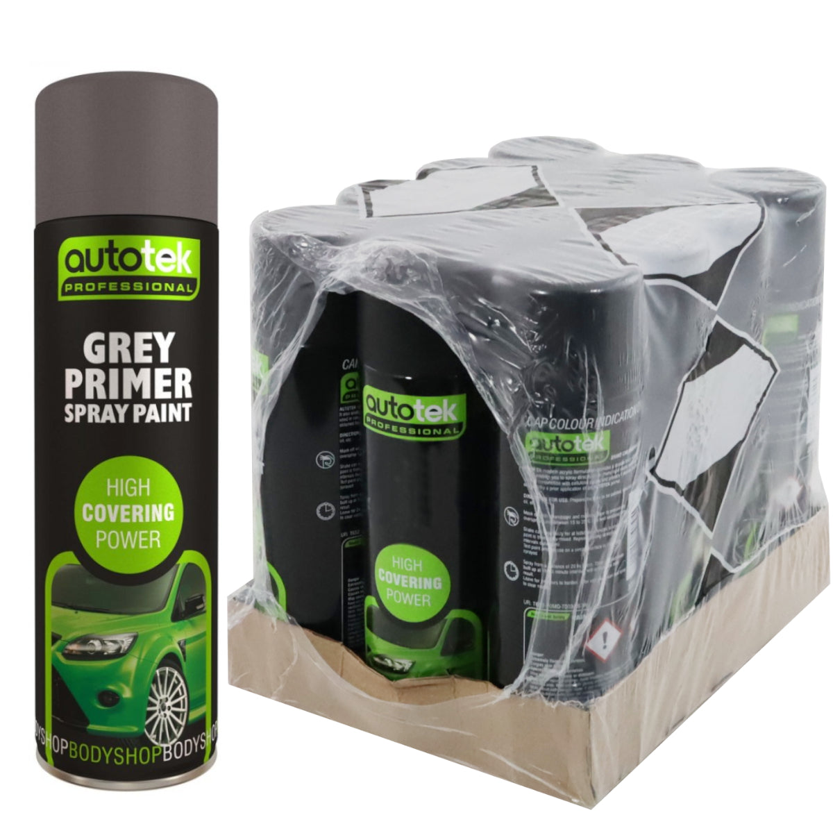 Grey Primer Spray Paint - 500ml Aerosol