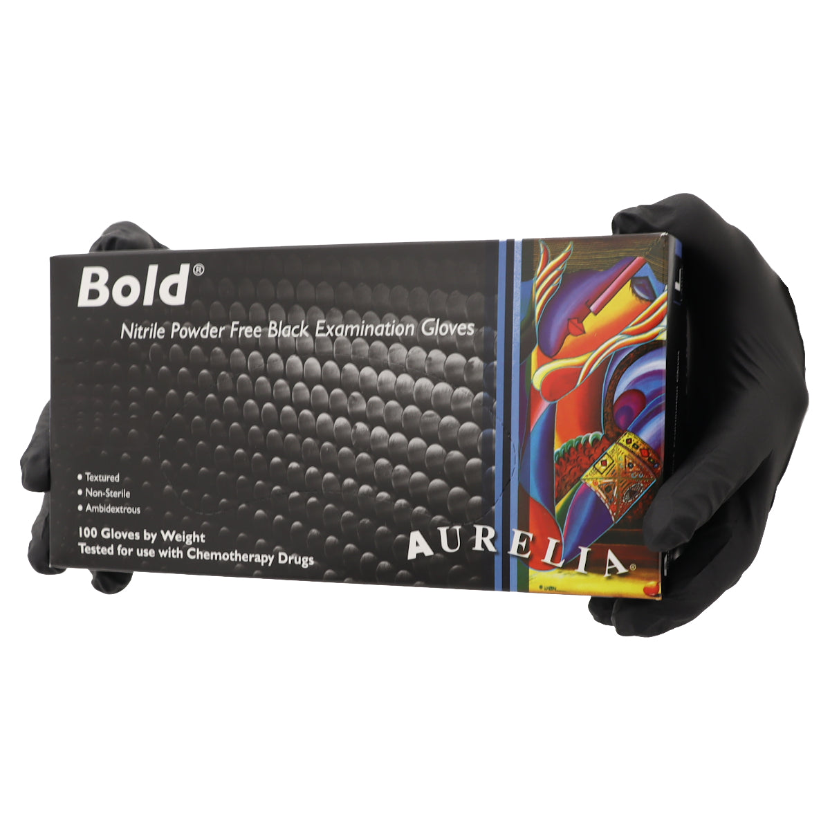Black Bold Nitrile Gloves