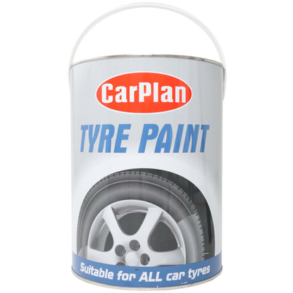 Tyre Paint Flexible Black Rubber Coating – 250ml & 5L