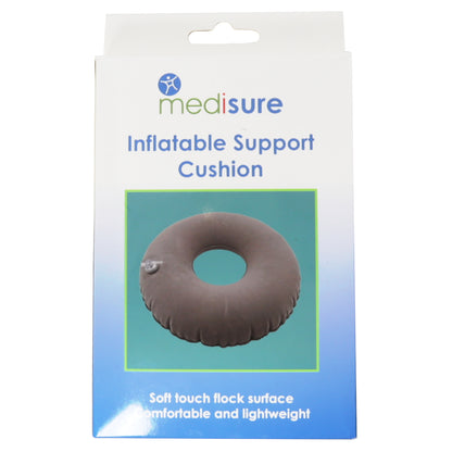 Medisure inflatable support cushion packaging on a white background