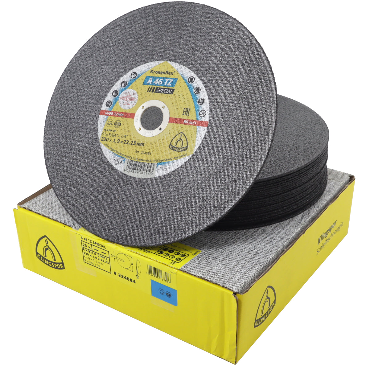 Klingspor A 46 TZ Special 230mm Metal Cutting Discs