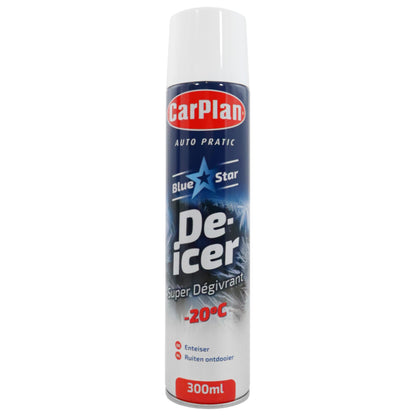 Carplan BlueStar De-Icer 300ml Aerosol Bundle - 12 Pack + Free Scraper