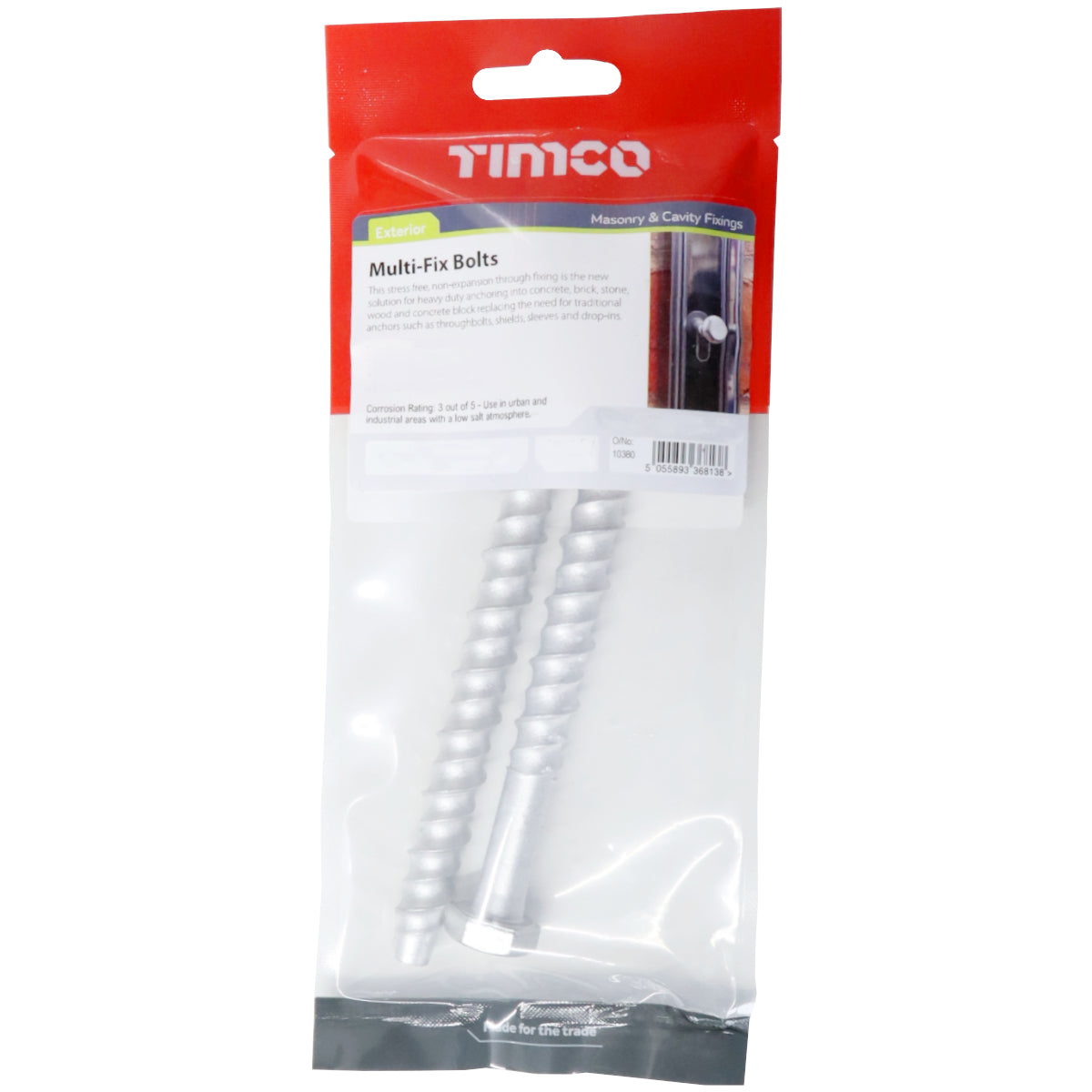 Multi-Fix Bolts 10.0 x 150mm - Packet of 2