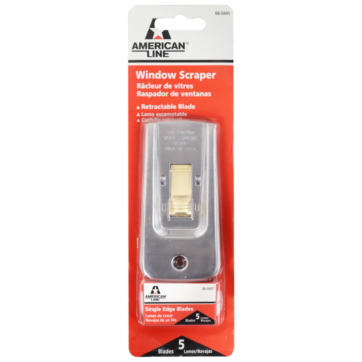 American Line Window Scraper - Zippy Style with 5 Blades (Pack of 5)