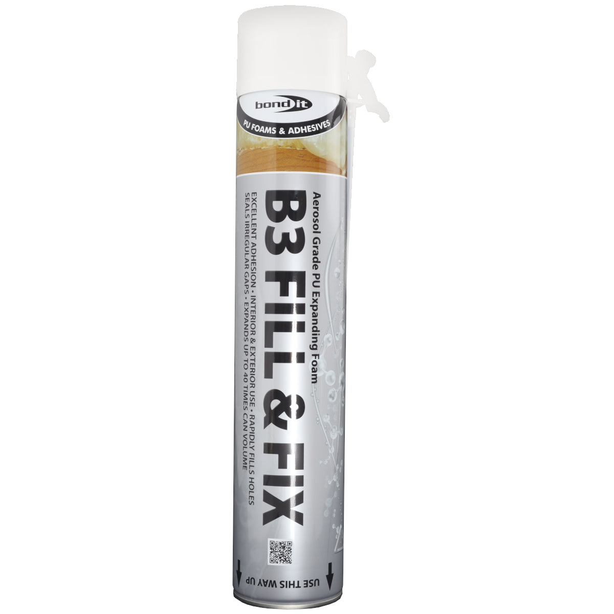 Aerosol can labeled 'B3 Fill & Fix' on a white background