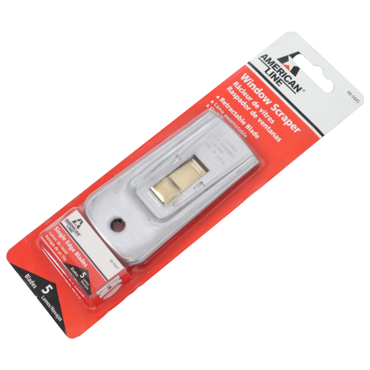 American Line Window Scraper - Zippy Style with 5 Blades (Pack of 5)