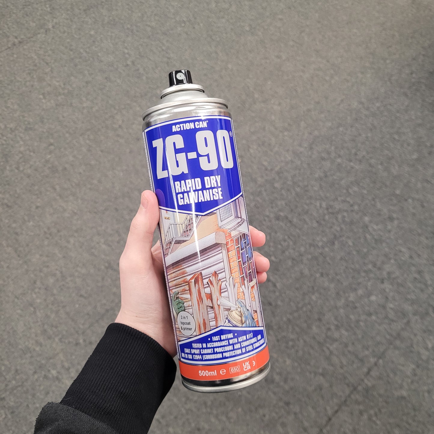 ZG-90 Cold Zinc Galvanising Spray - Silver