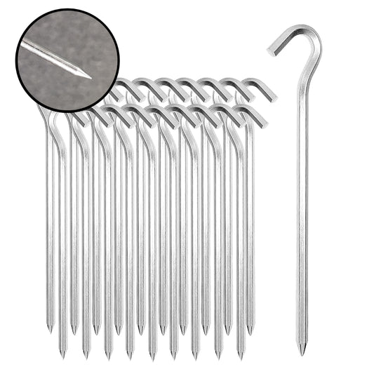 Metal Tent Pegs 180mm x 5mm – Pack of 10