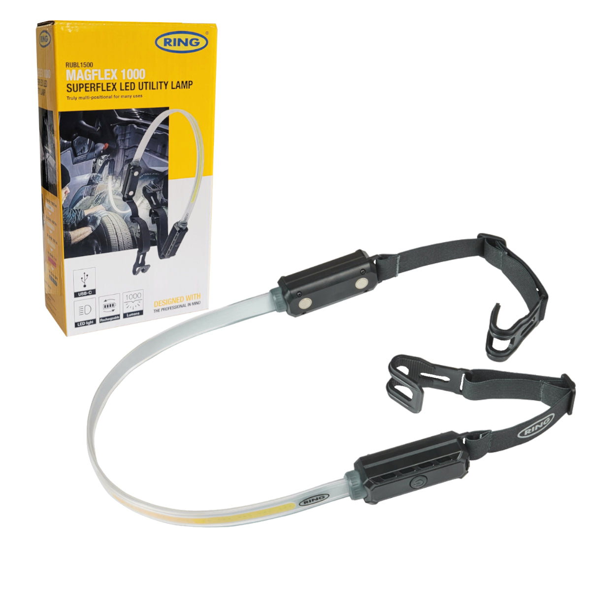 Super Flex Utility Light - 1000 Lumen Rechargeable & Bendable