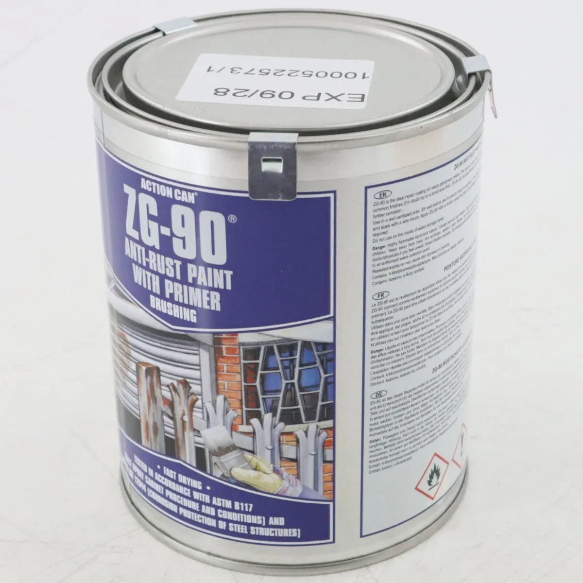 ZG-90 Anti-Rust Paint with Primer - 900ml (Black)