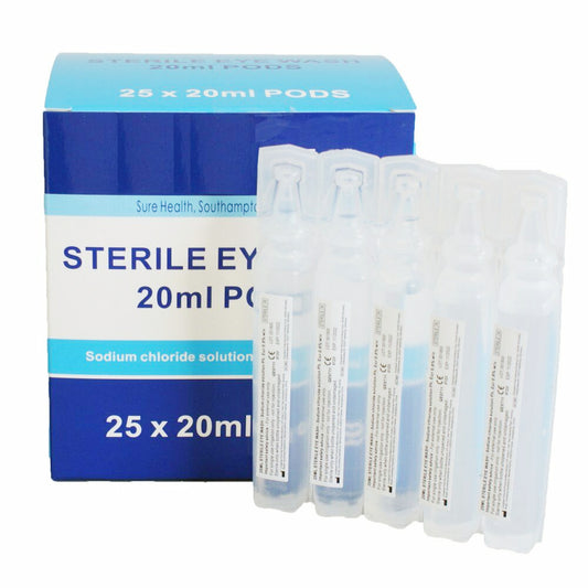 Eye Wash Pods 20ml – Sterile Saline