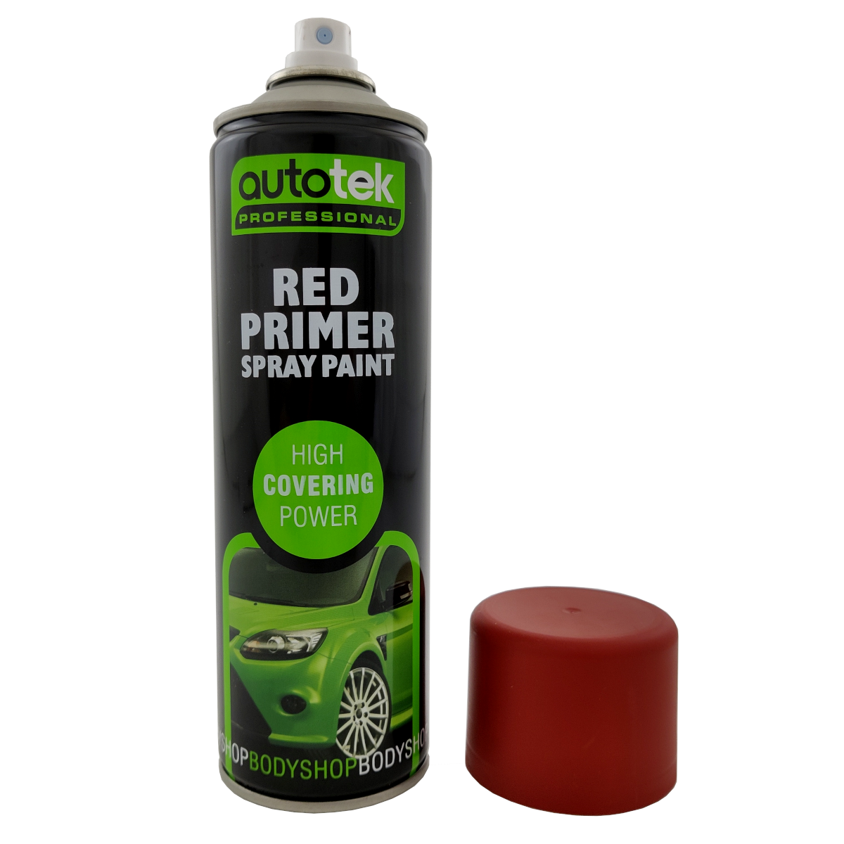 Autotek Red Primer Spray Paint - 500ml Aerosol