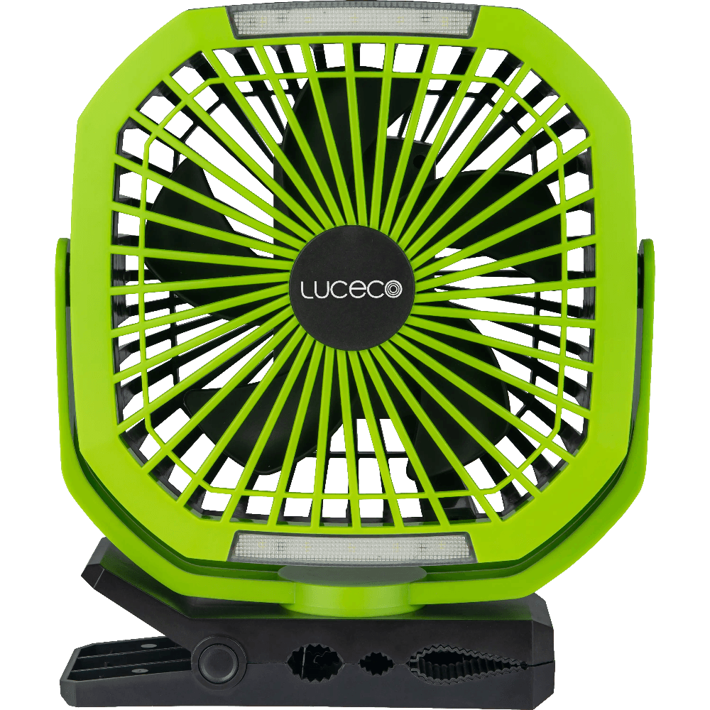 LED Rechargeable 6W Magnetic Clamp Fan Light