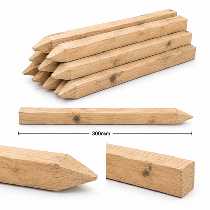 Wooden Marking Out Stakes – 300, 500 & 600mm
