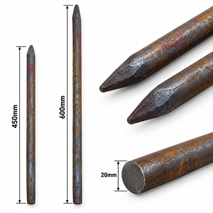 Steel Road Pins – 20mm Diameter