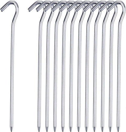 Metal Tent Pegs 180mm x 5mm – Pack of 10
